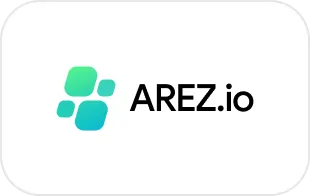 Arez.io logo + text black