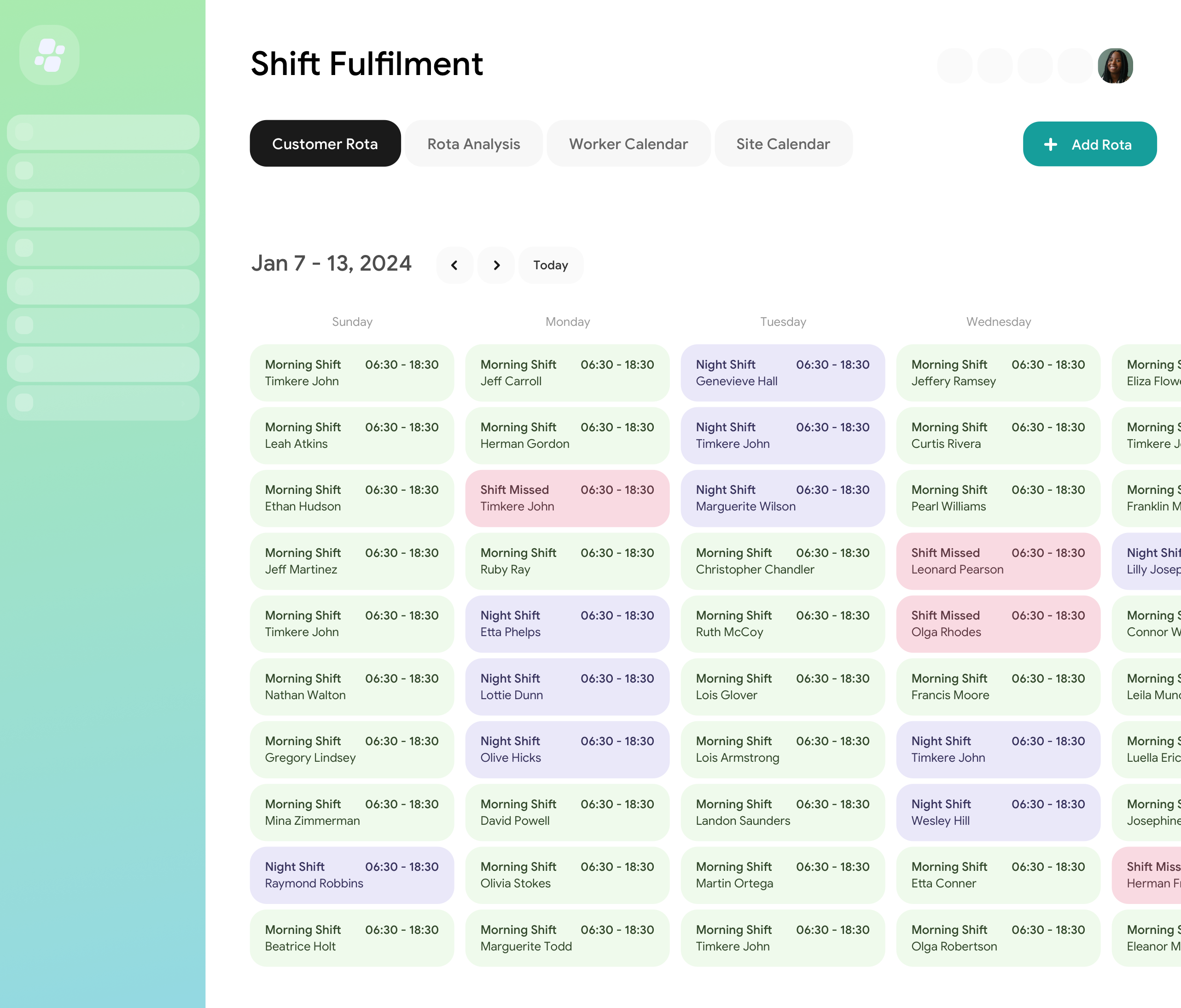 Job & Shift Scheduling